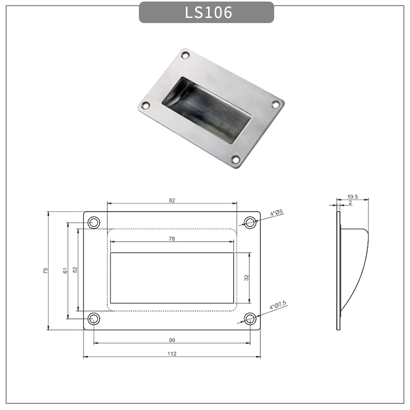 Equipment Cabinet Door Handles