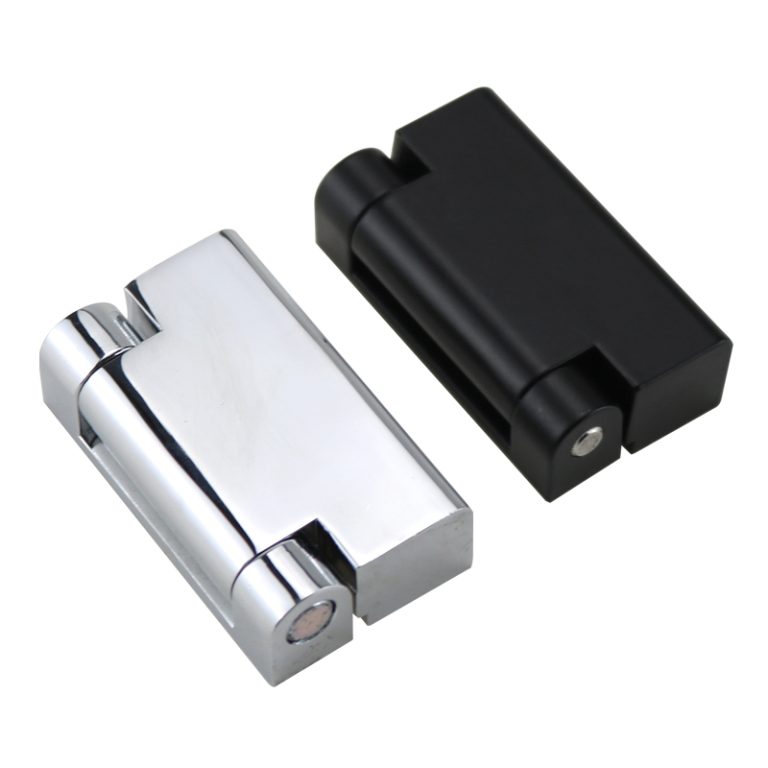 Enclosure door, cabinet door arbitrary stop torque hinges