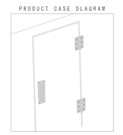 Recessed industrial equipment cabinet door pulls