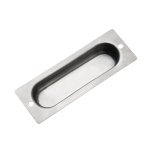 Recessed industrial equipment cabinet door pulls