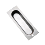 Recessed industrial equipment cabinet door pulls