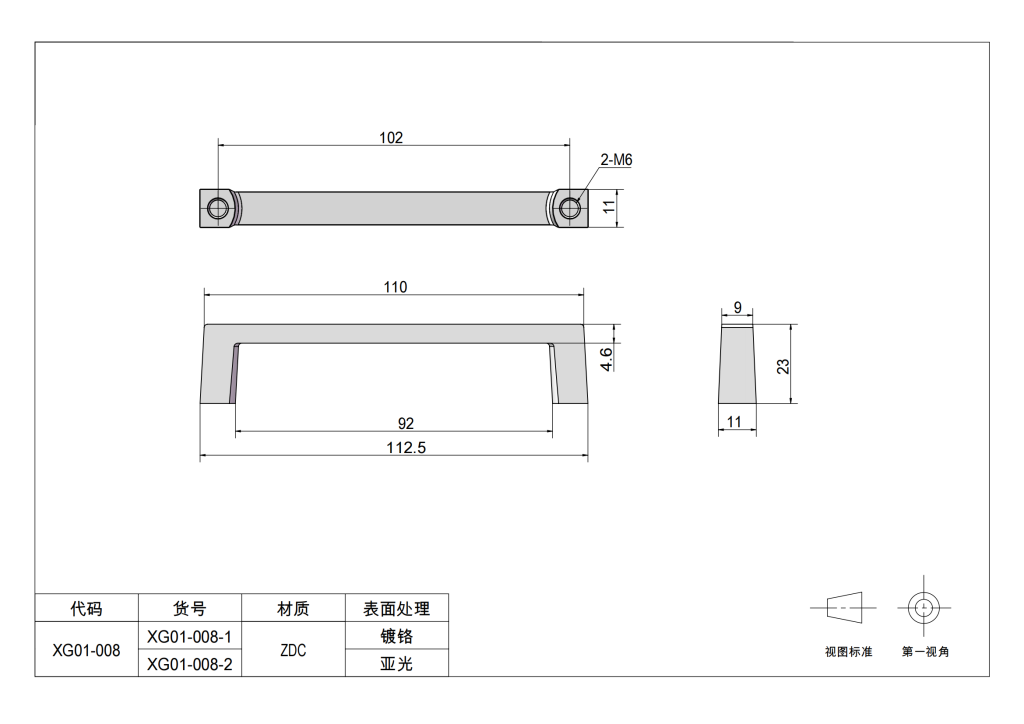 Handles for industrial applications