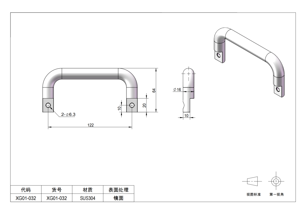 Solid Industrial Handles