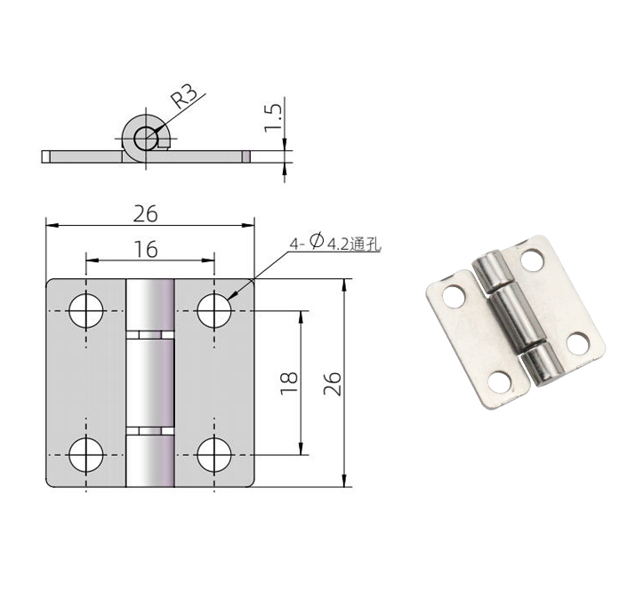 Furniture stop positioning hinges