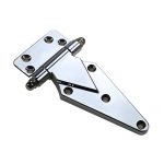 Heavy duty hinges for applications such as freezers, refrigerated trucks, construction vehicles, etc.