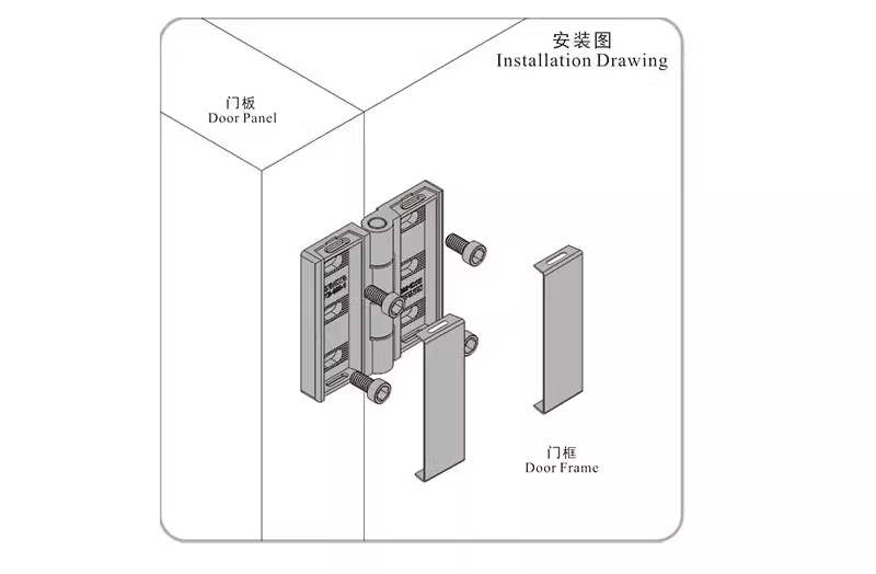 Heavy-Duty Industrial Cabinet Door Hinge