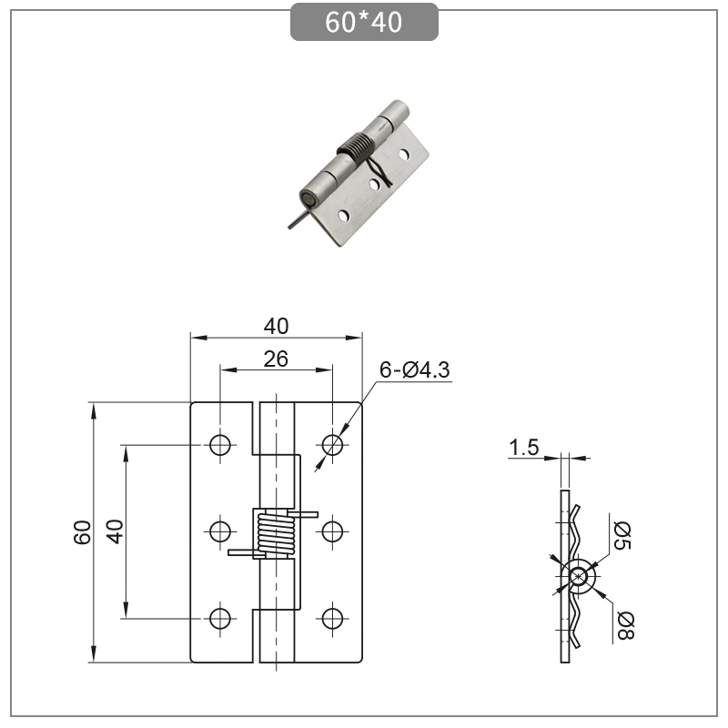 Industrial Equipment Cabinet Door Spring Hinges