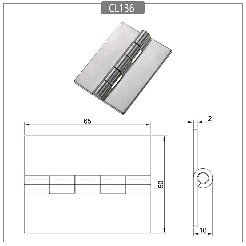 Stainless Steel Holeless Welded Hinge