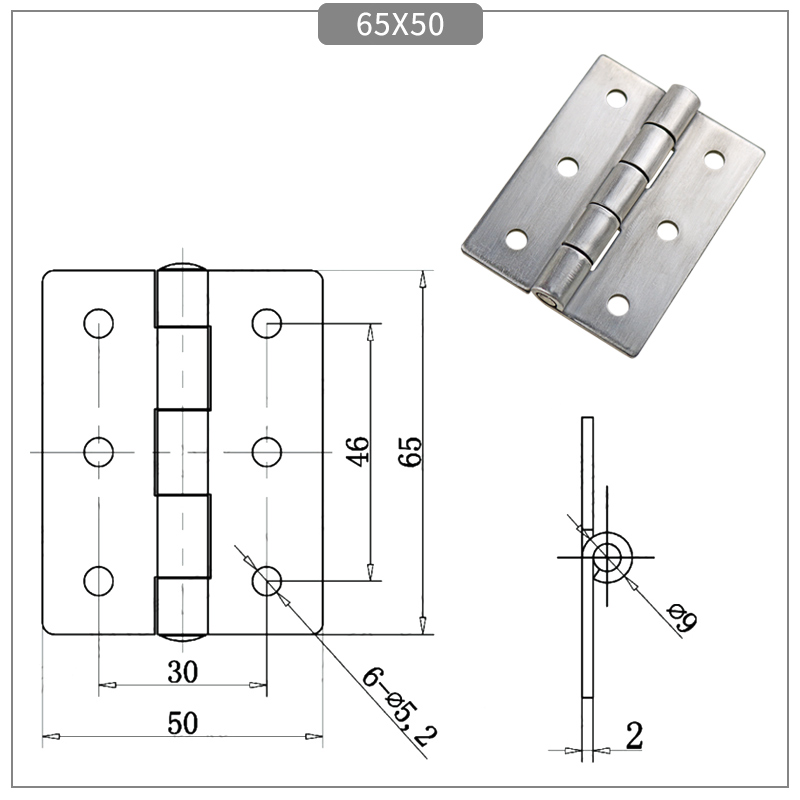 Stainless Steel Hole Hinge