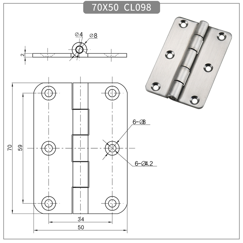 Industrial Cabinet Folding Hinge