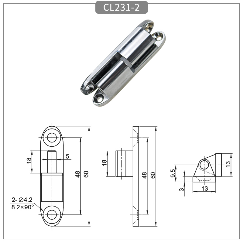 Removable Corner Insert Hinge