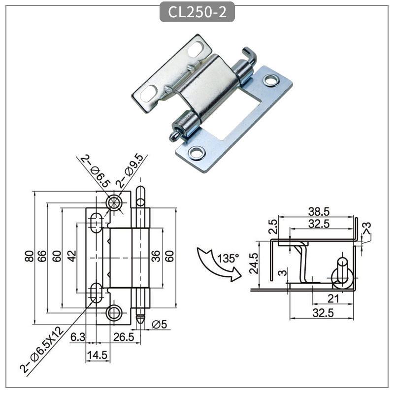 Concealed bending pin