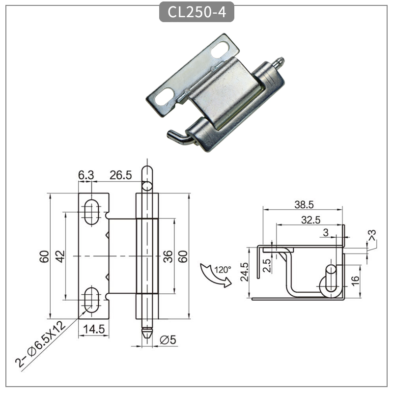 Removable equipment cabinet door hinges