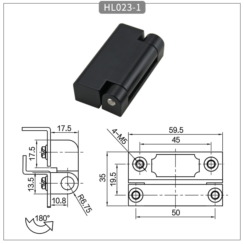 Zinc alloy swivel hinge