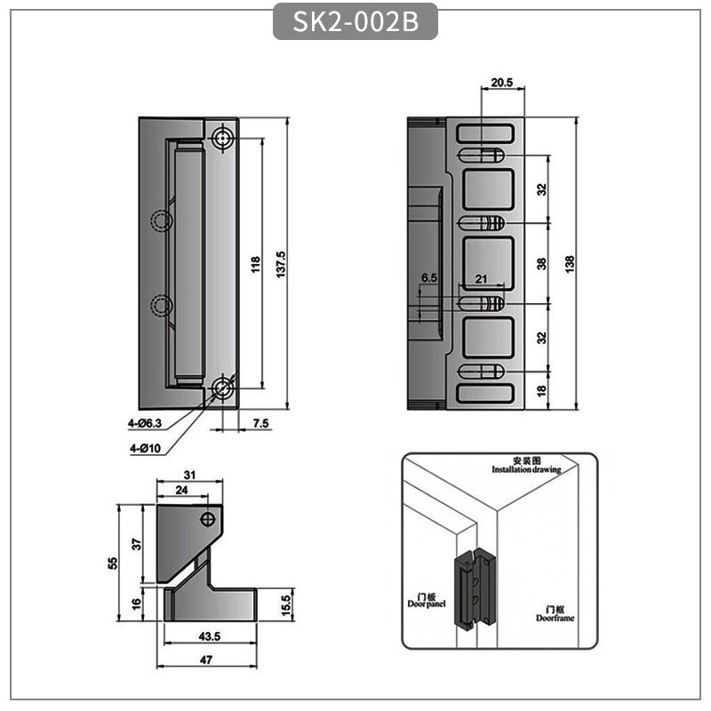 Automation equipment heavy duty hinge