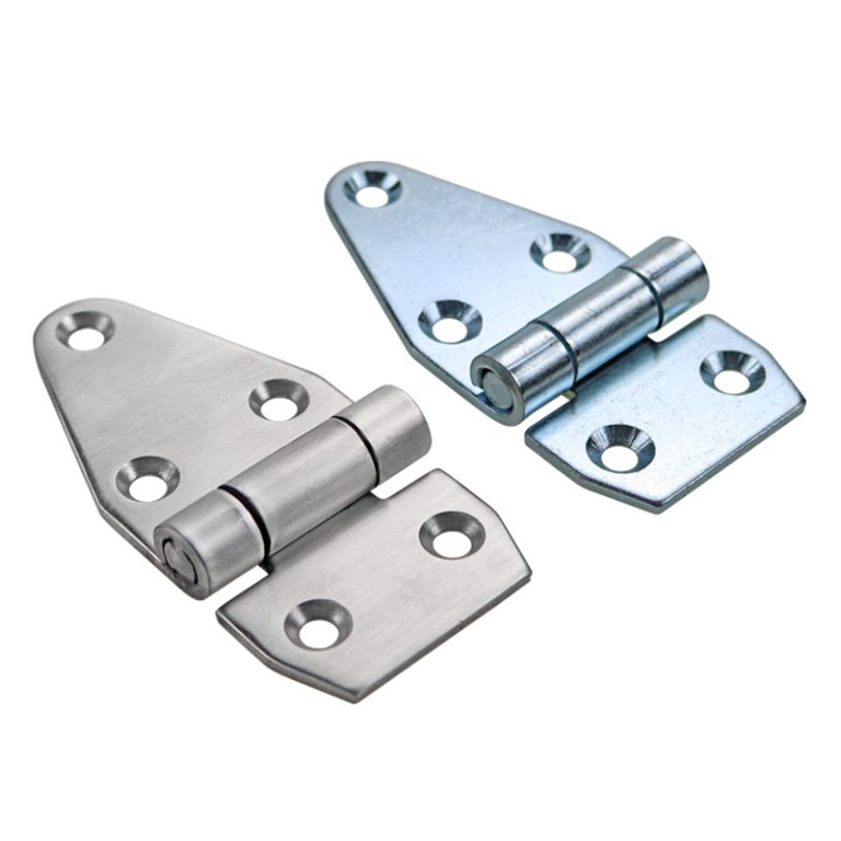 Heavy-duty hinges for freezers, cold rooms, industrial instruments and equipment