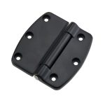 Black carbon steel heavy duty industrial equipment hinge