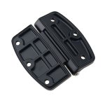 Black carbon steel heavy duty industrial equipment hinge