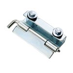 Concealed industrial equipment cabinet door hinge