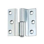 Concealed bent industrial cabinet door hinge