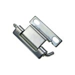 Removable equipment cabinet door hinges