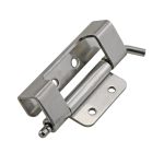 Weldable and removable industrial cabinet hinge