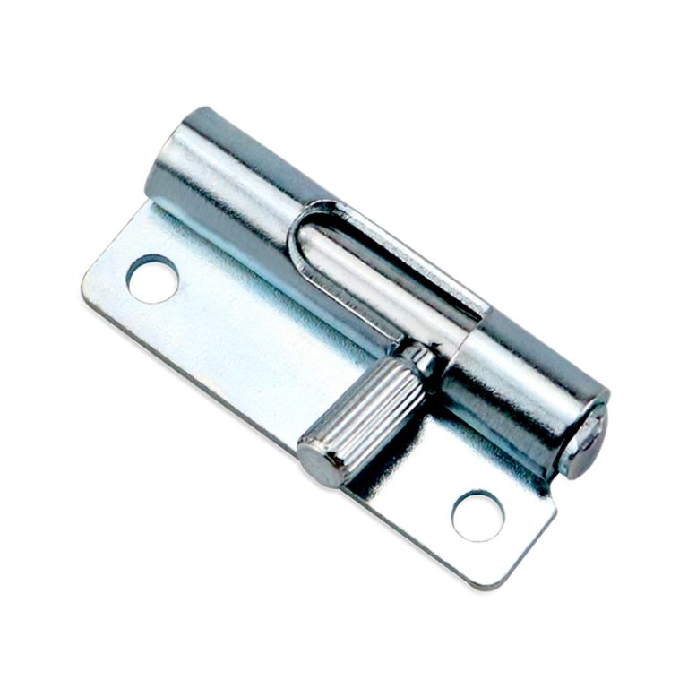 Automatic spring retractable latch