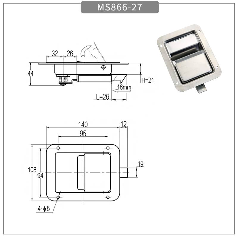 Stainless Steel Embedded& Box Lock