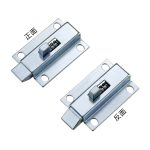 Iron door spring expansion latch