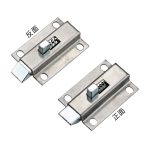 Iron door spring expansion latch