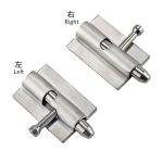 Old style stainless steel spring door pin latches