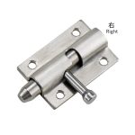 Old style stainless steel spring door pin latches