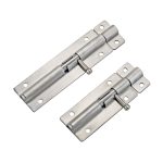 Stainless steel spring door pin latches