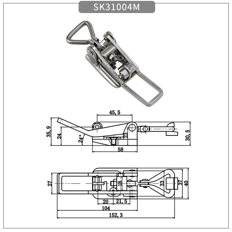 Spring Loaded Draw Latches