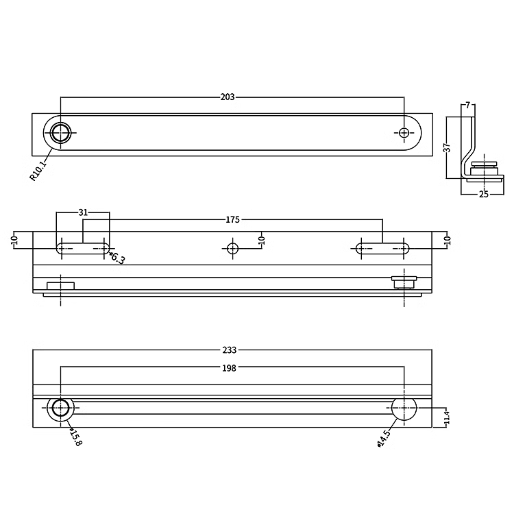 Cabinet Door Limiting Stop Device