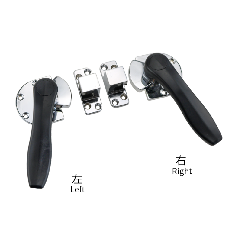 Zinc alloy freezer door latches