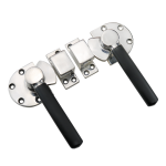 Stainless steel construction vehicle door latches