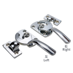 Food cabinet compression latch