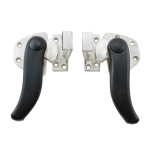 Freezer high and low convex door swivel door latches