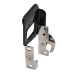 Stainless steel double door side latch