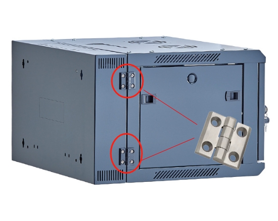 Application of Exposed Hinges in Cabinet Equipment