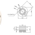 360° Rotating Hinge and Dimensional Diagram
