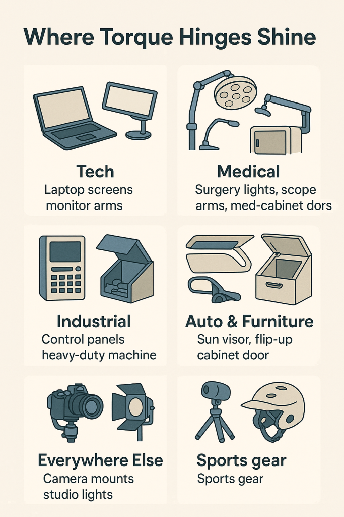 Where Torque Hinges Shine: Applications Across Industries