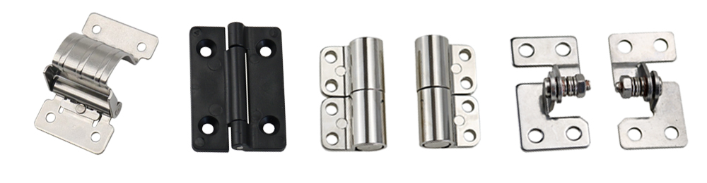A picture featuring various torque hinges
