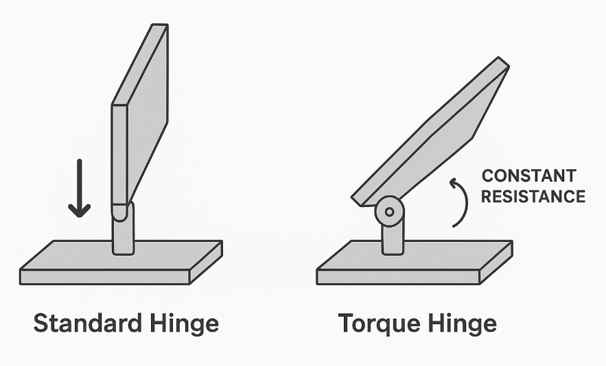 bisagras-estándar-caen-sin-freno-mientras-las-bisagras-de-torque-pueden-parar-en-cualquier-ángulo