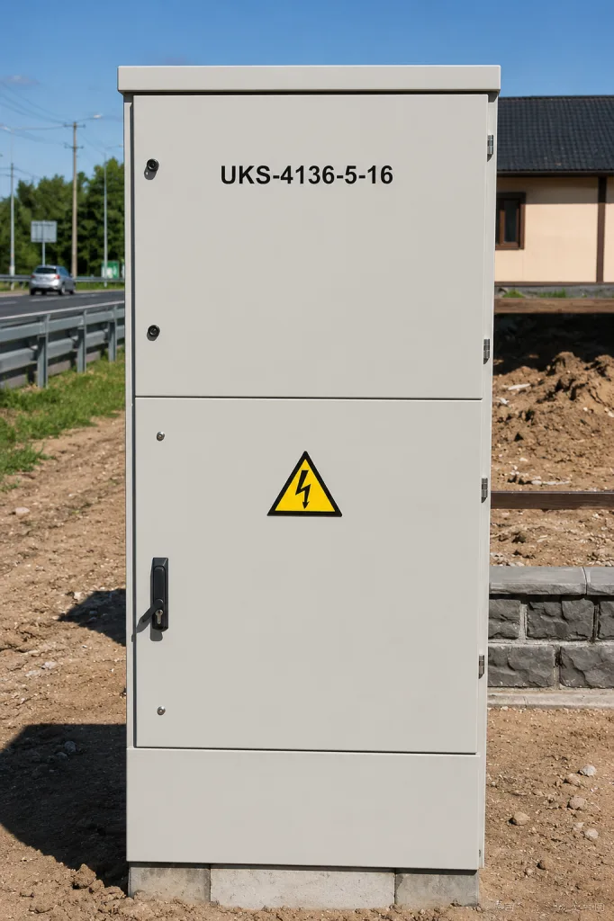 Roadside electrical enclosure latch exposed to outdoor corrosion risk