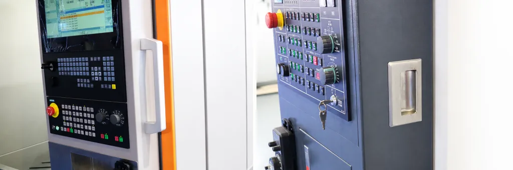 Surface-mount pull handle and recessed handle compared on control panels
