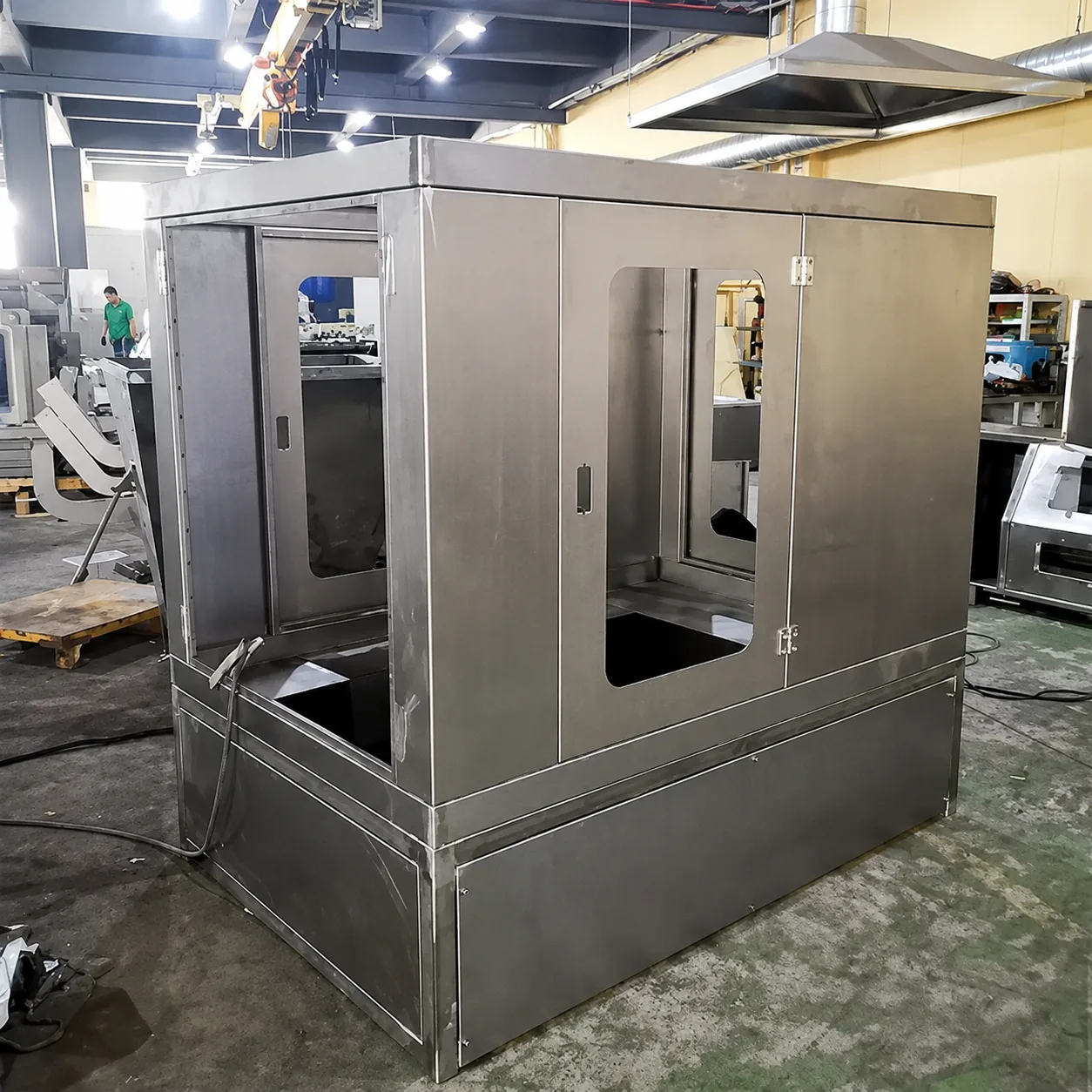 Large machine service door