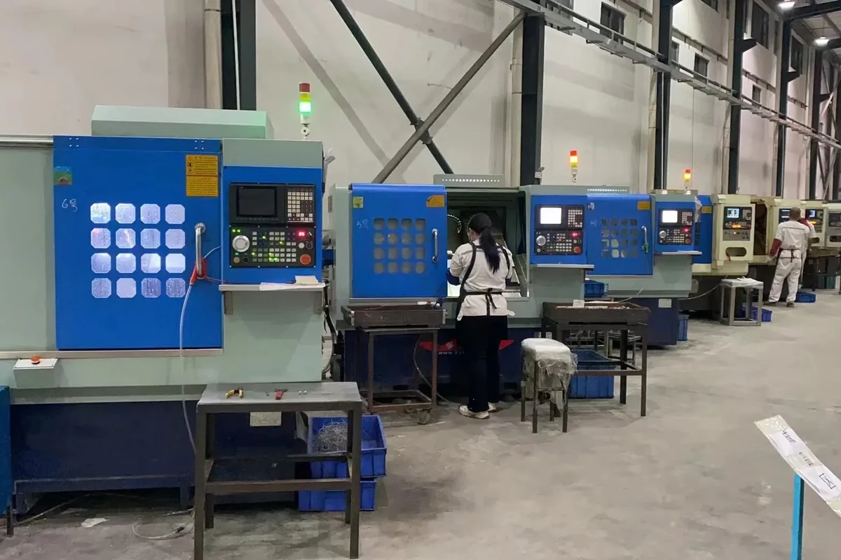 Machine service door open for maintenance access